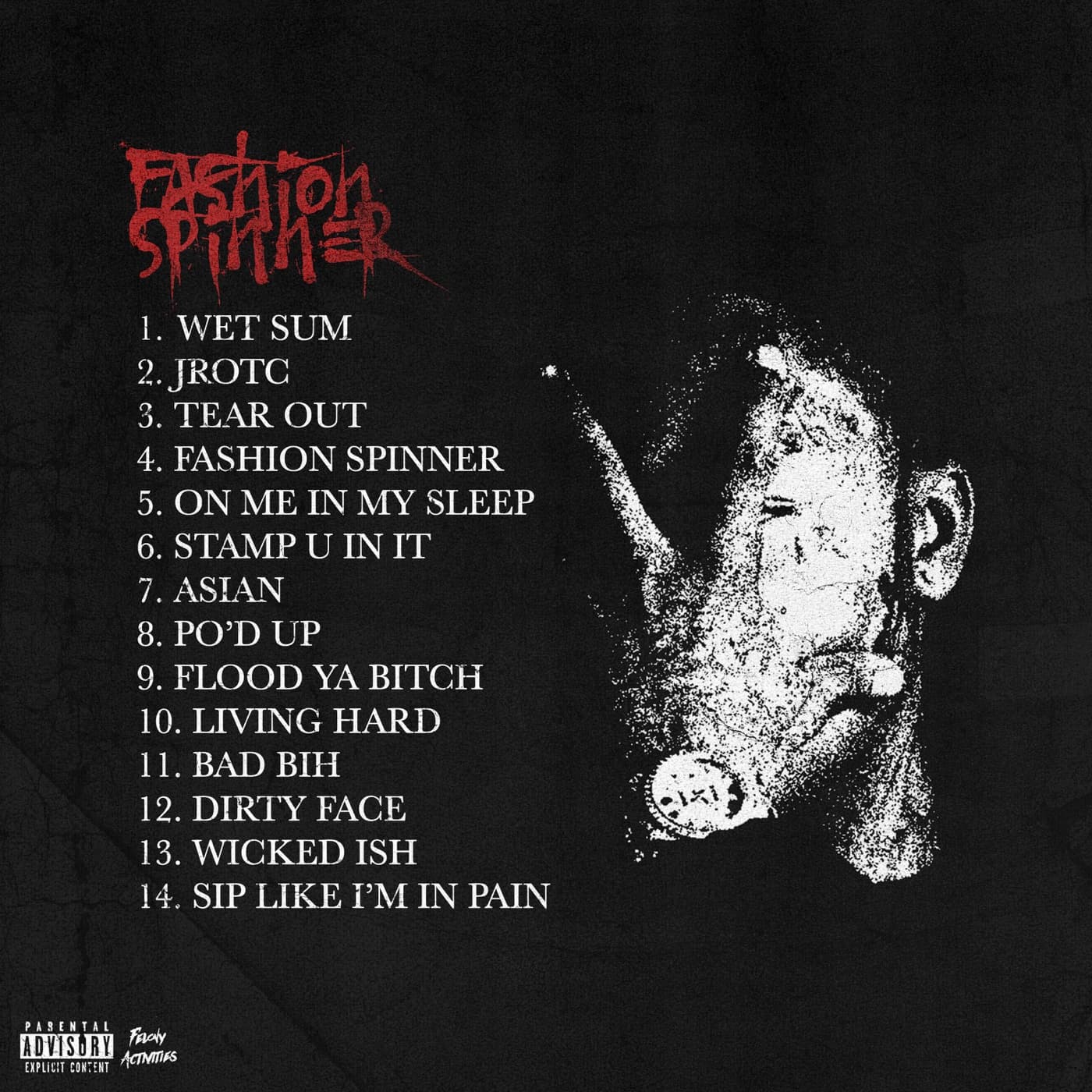 Fashion Spinner, Tracklist Artwork