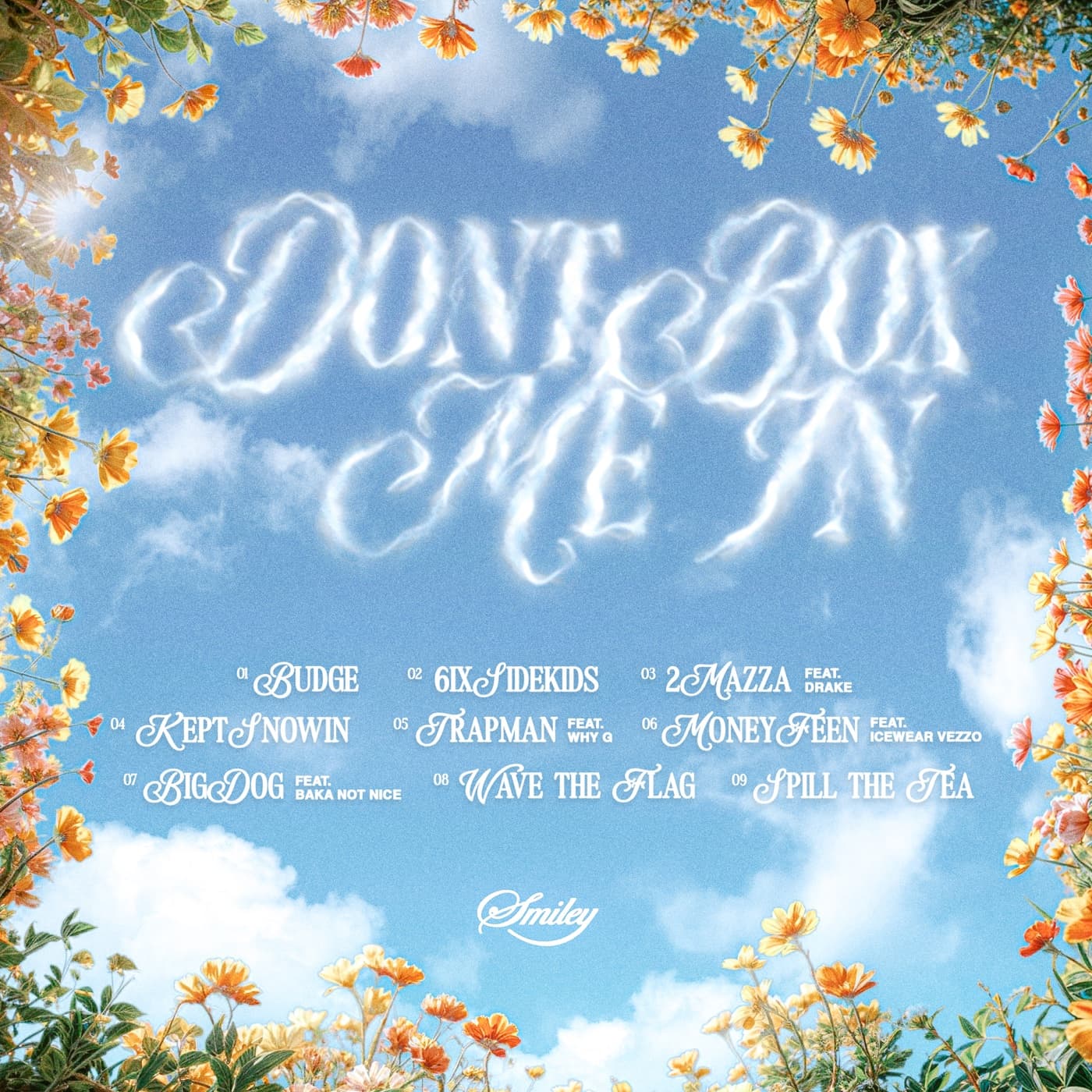 Tracklist Artwork by Smiley, Don't Box Me In
